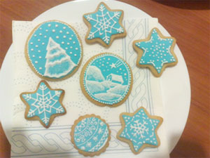 biscotti con forme di Natale